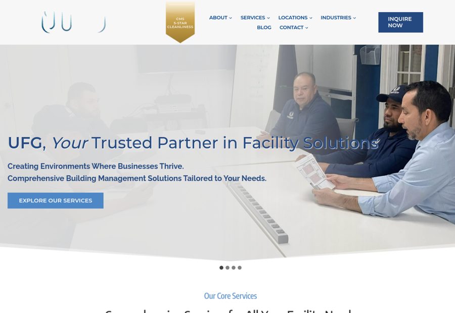 United Facilities Group — homepage screenshot
